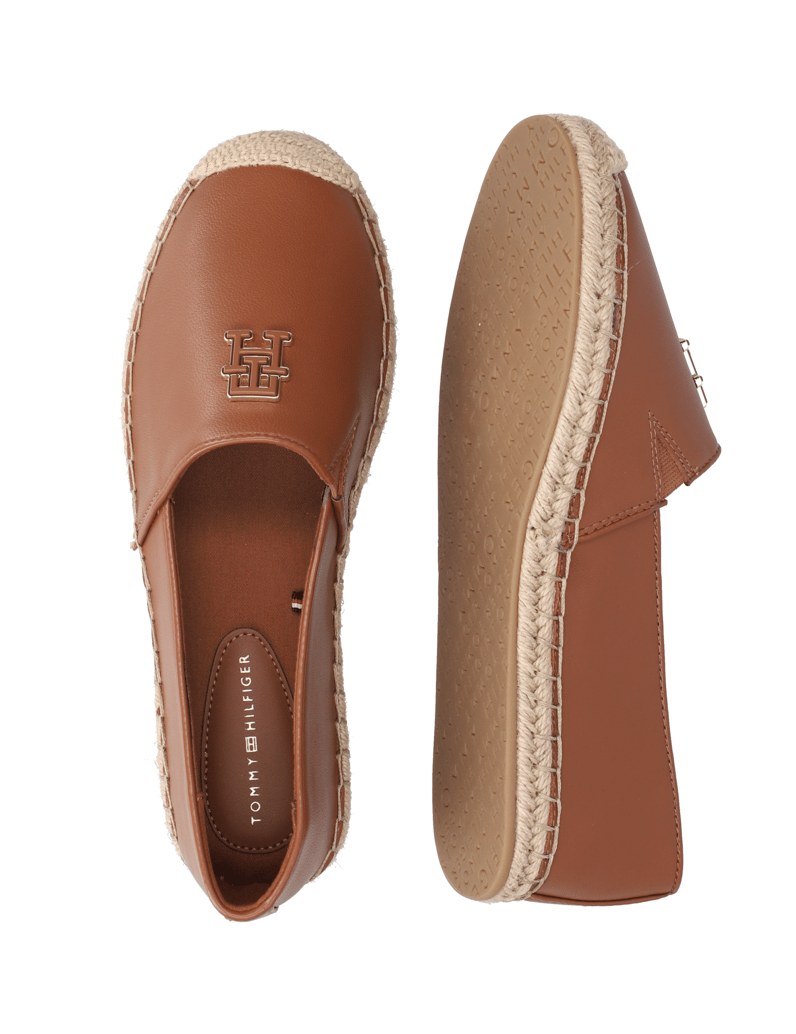 Tommy-Hilfiger-LEATHER-ESPADRILLE-črna