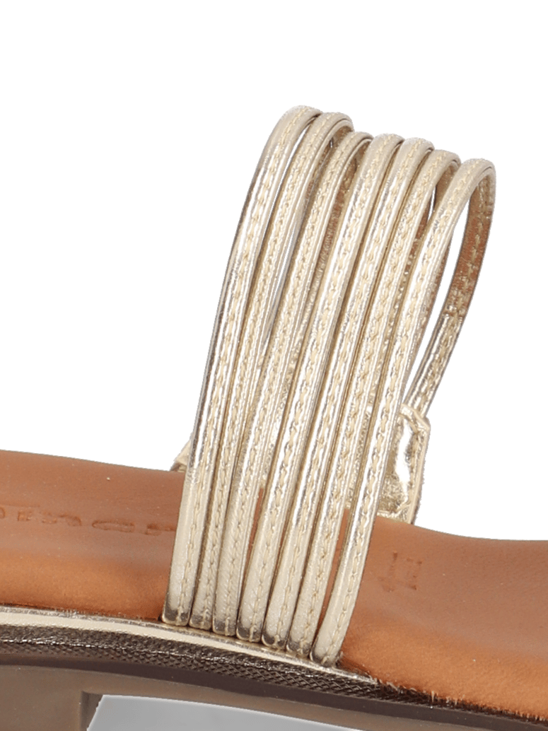 TAMARIS-Lederkombination-Pantoffel-grau