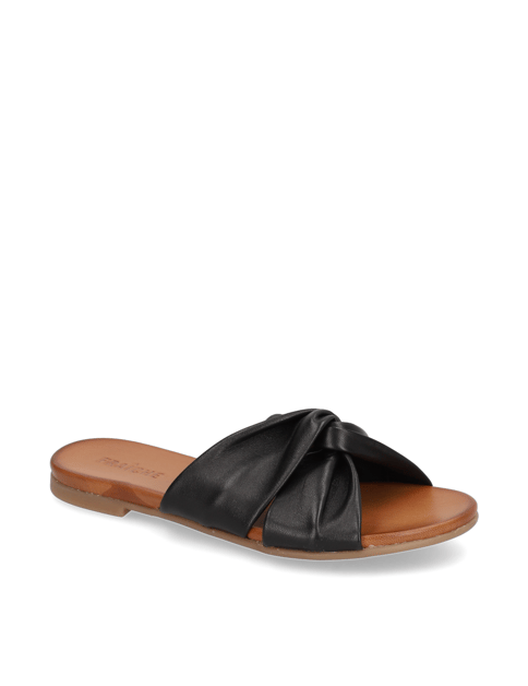 

Glattleder Pantoffel, Čierna