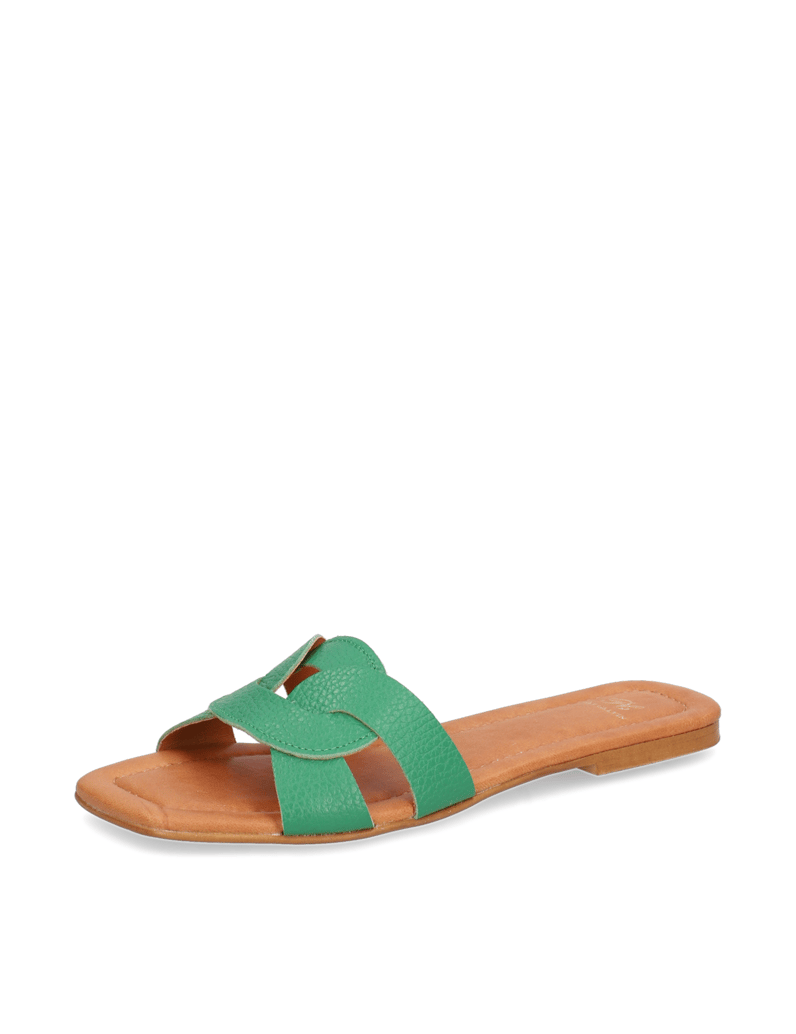 Pat-Calvin-Glattleder-Pantoffel-grün