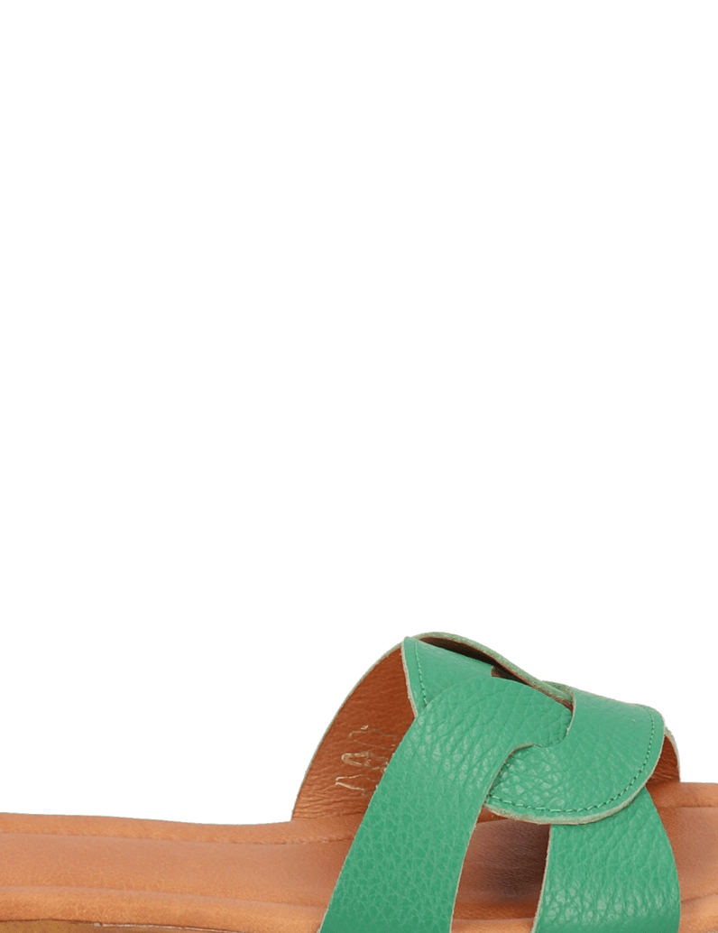 Pat-Calvin-Glattleder-Pantoffel-grün
