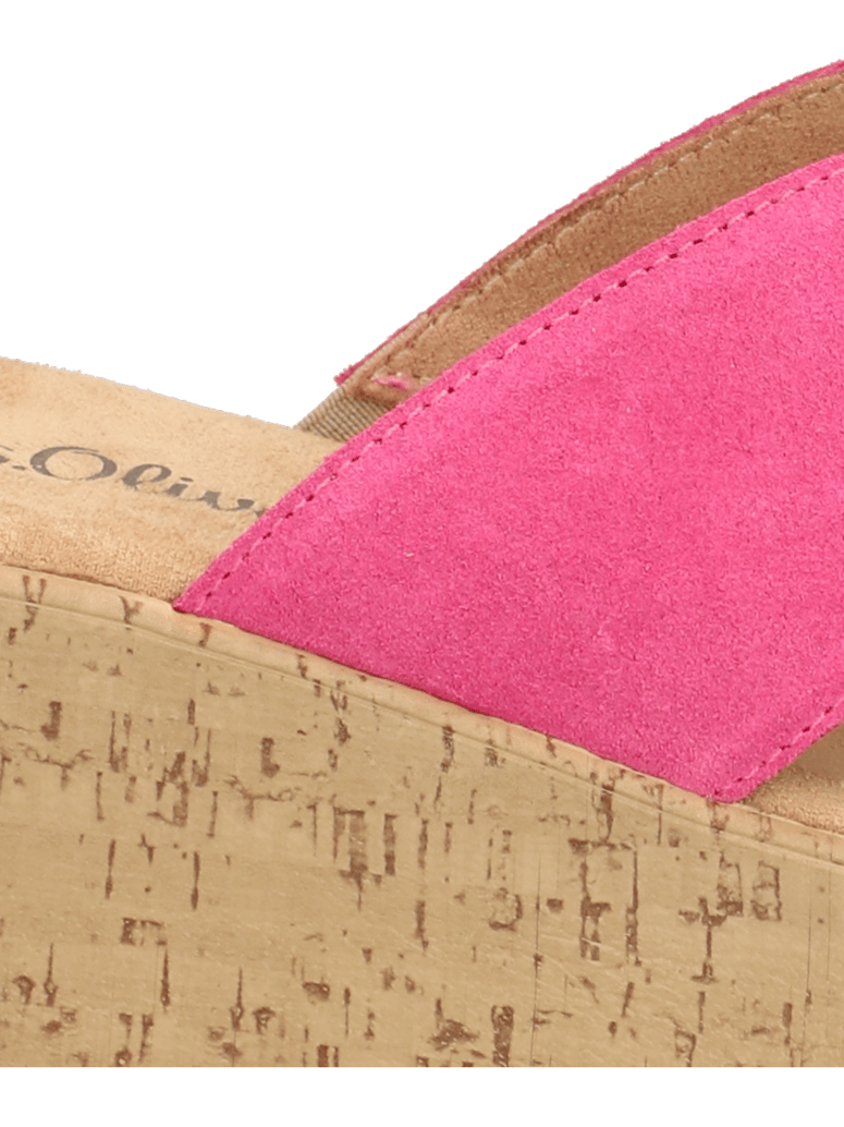 S.Oliver-Veloursleder-Pantoffel-pink