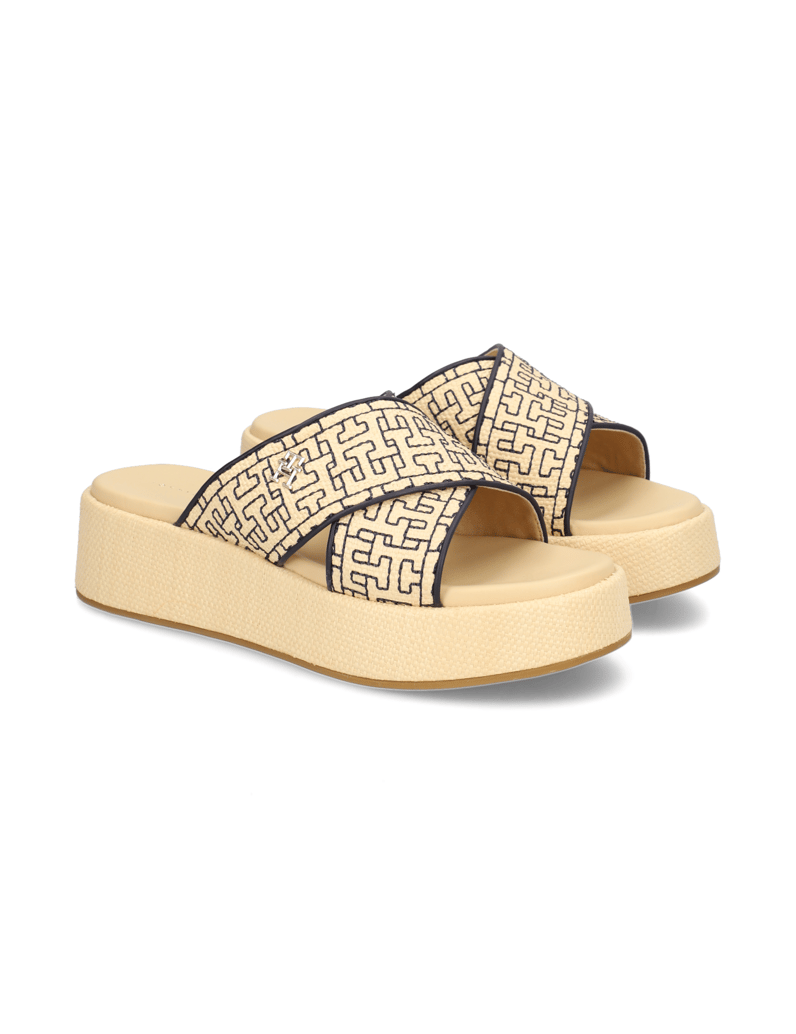 Tommy-Hilfiger-TH-MONO-RAFIA-FLATFORM-bež