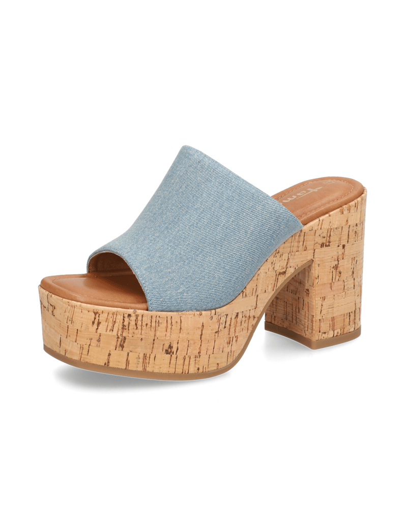 TAMARIS-Textil-Pantoffel-hellblau