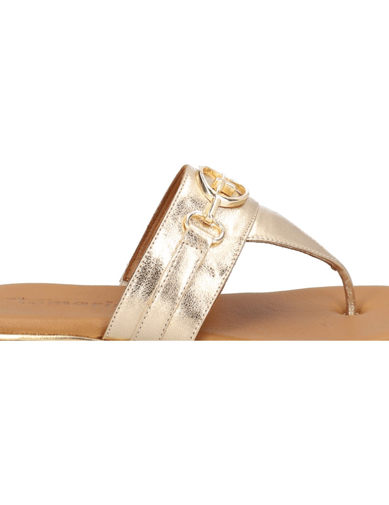 TAMARIS-Glattleder-Zehentrenner