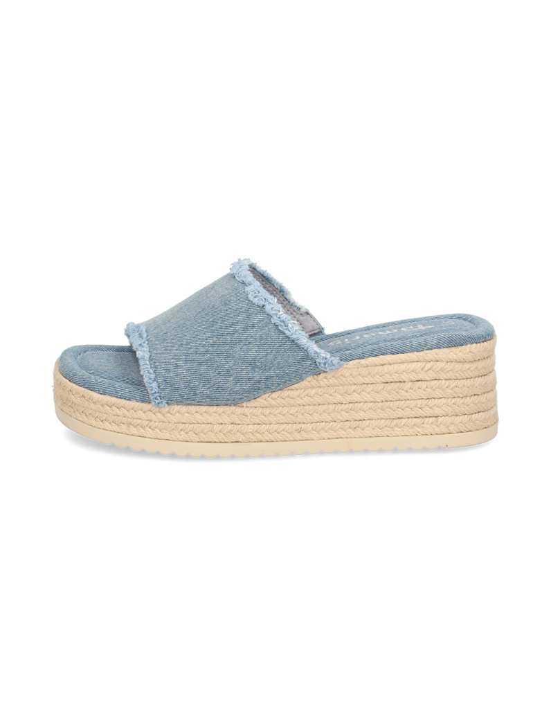 TAMARIS-Textil-Pantoffel-hellblau