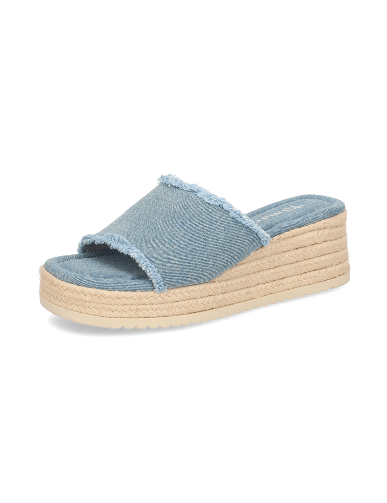 TAMARIS-Textil-Pantoffel-hellblau