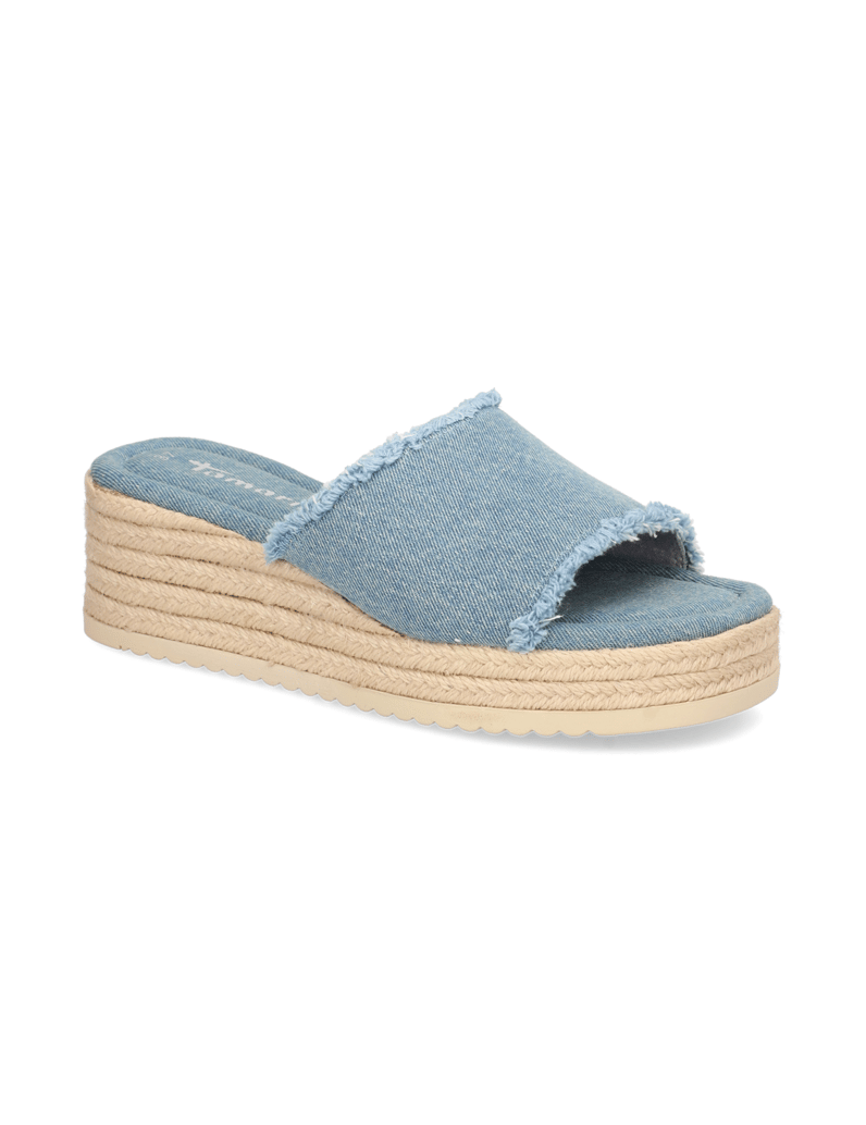 TAMARIS-Textil-Pantoffel-hellblau