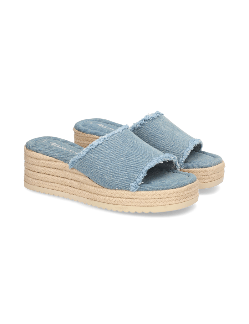 TAMARIS-Textil-Pantoffel-hellblau