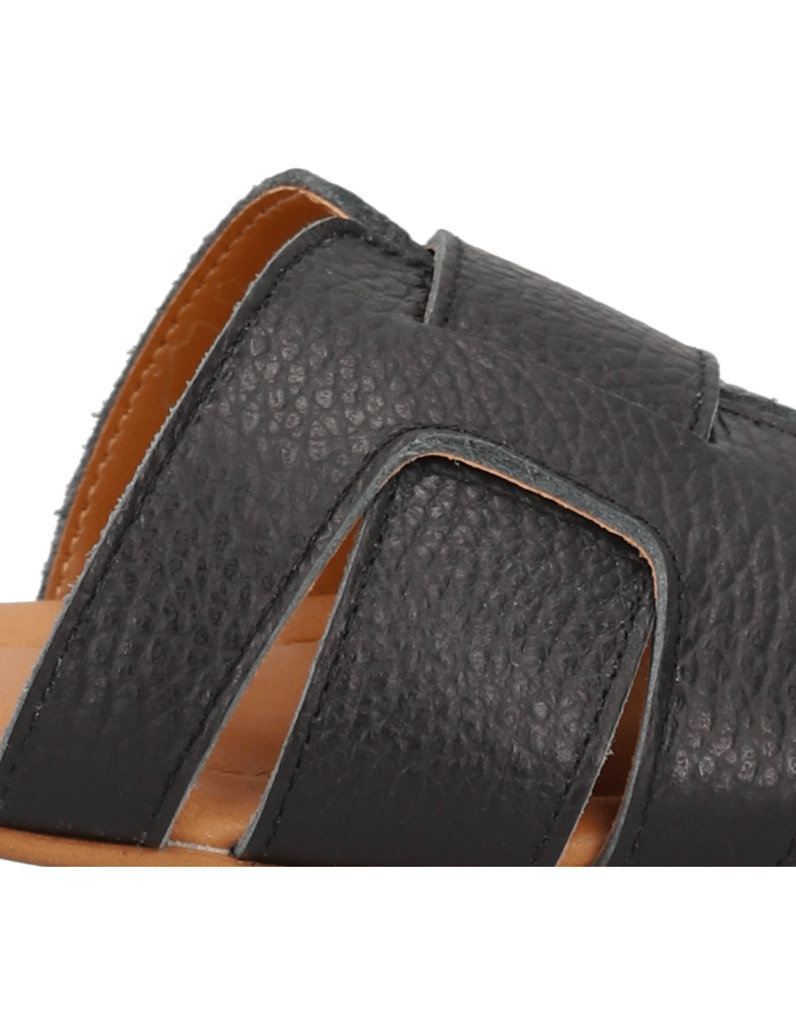 Pat-Calvin-Glattleder-Pantoffel-schwarz