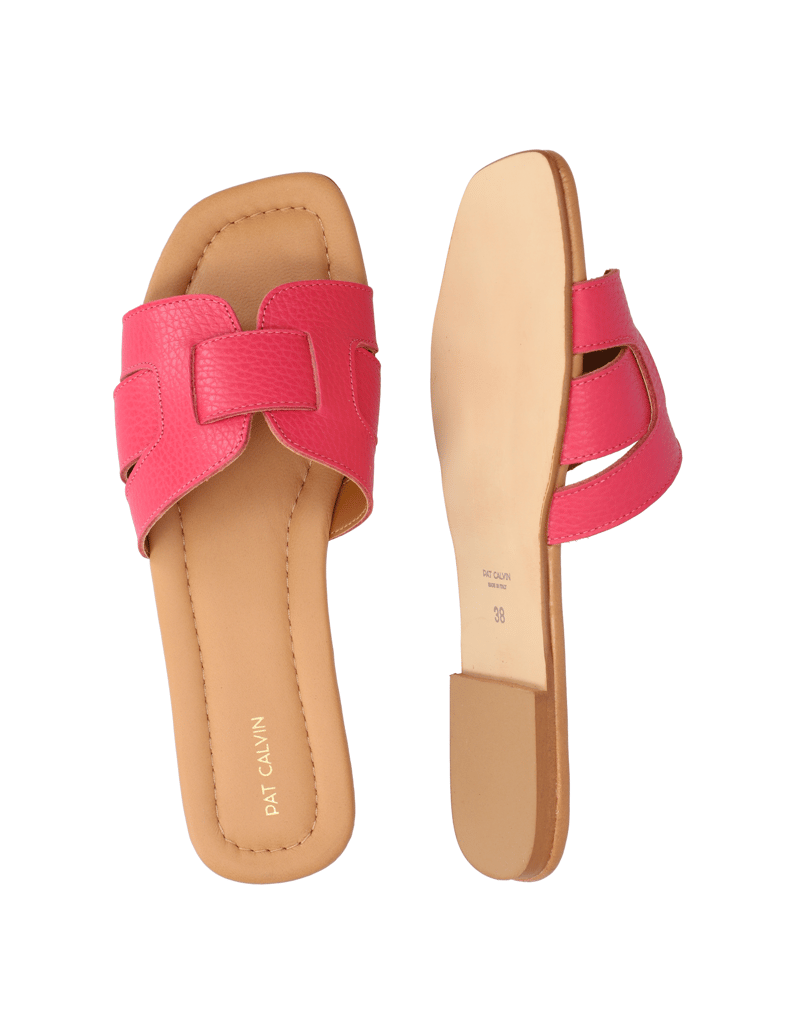 Pat-Calvin-hladká-kůže-pantofle-černá