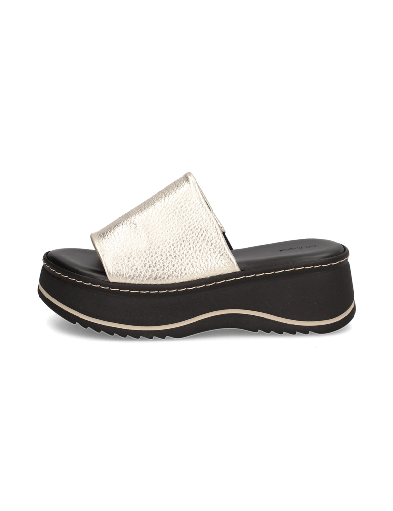 Pat-Calvin-Glattleder-Pantoffel-gold