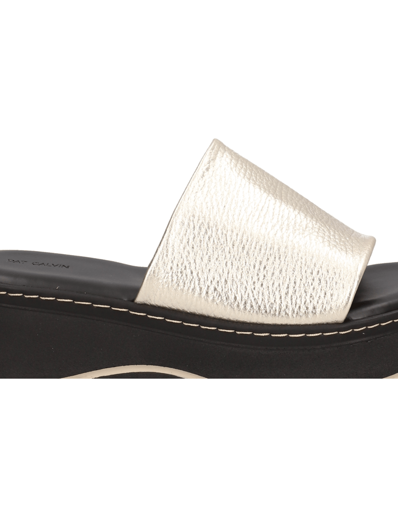 Pat-Calvin-Glattleder-Pantoffel-gold