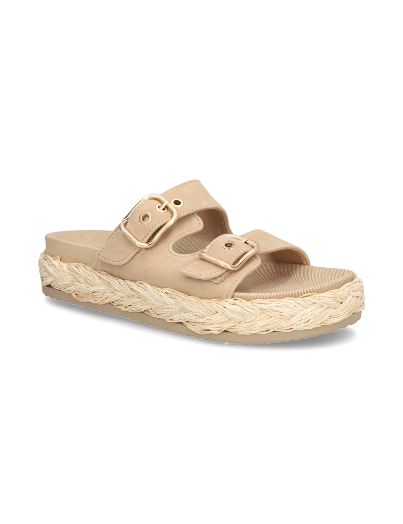 TAMARIS-velur-pantofle-béžová