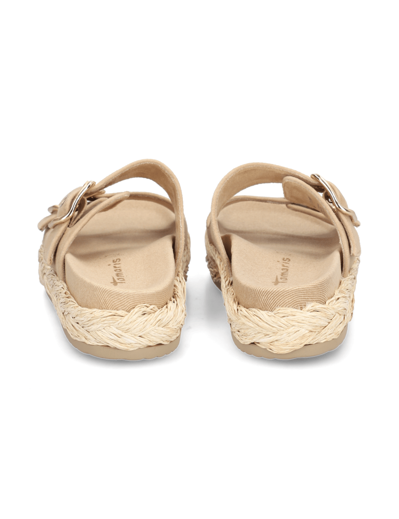 TAMARIS-velur-pantofle-béžová