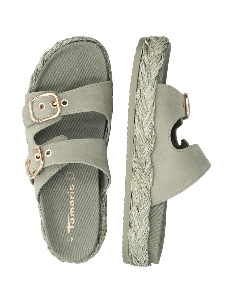 TAMARIS-velur-pantofle-béžová