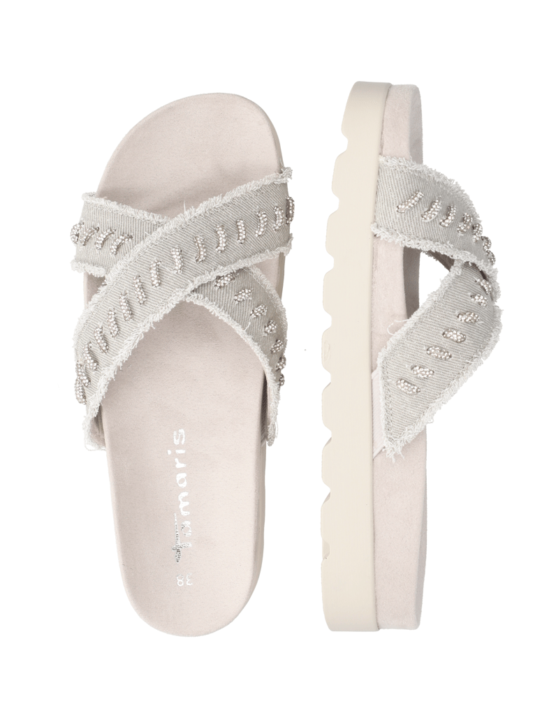 TAMARIS-textil-pantofle-šedá