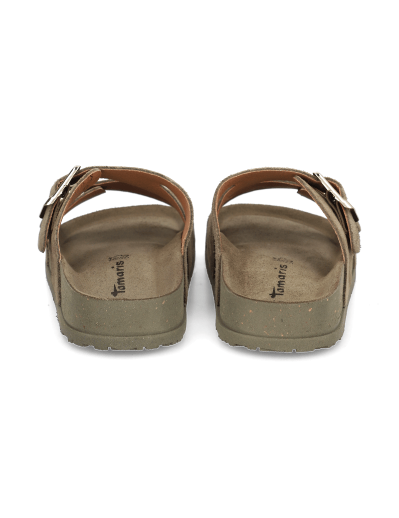 TAMARIS-velur-pantofle-černá