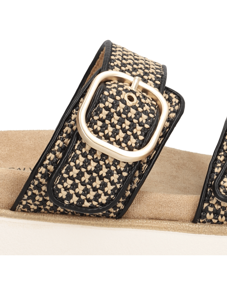 Pat-Calvin-Textil-Pantoffel-schwarz