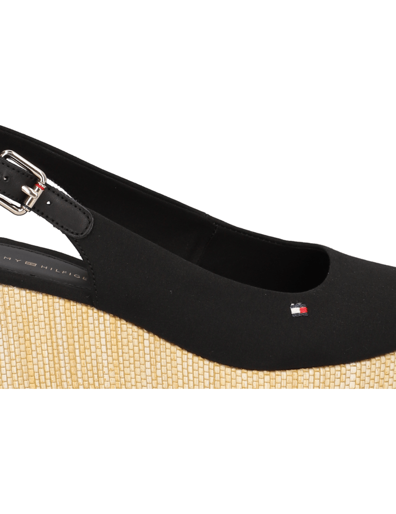 Tommy-Hilfiger-ICONIC-ELBA-SLING-BACK-WEDGE-černá