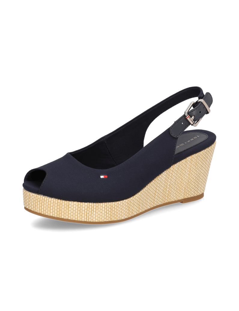 Tommy-Hilfiger-ICONIC-ELBA-SLING-BACK-WEDGE-černá