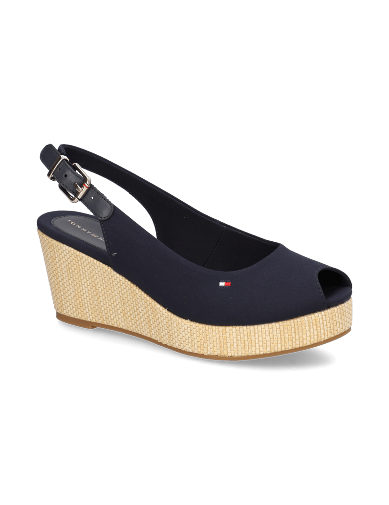 Tommy-Hilfiger-ICONIC-ELBA-SLING-BACK-WEDGE-černá