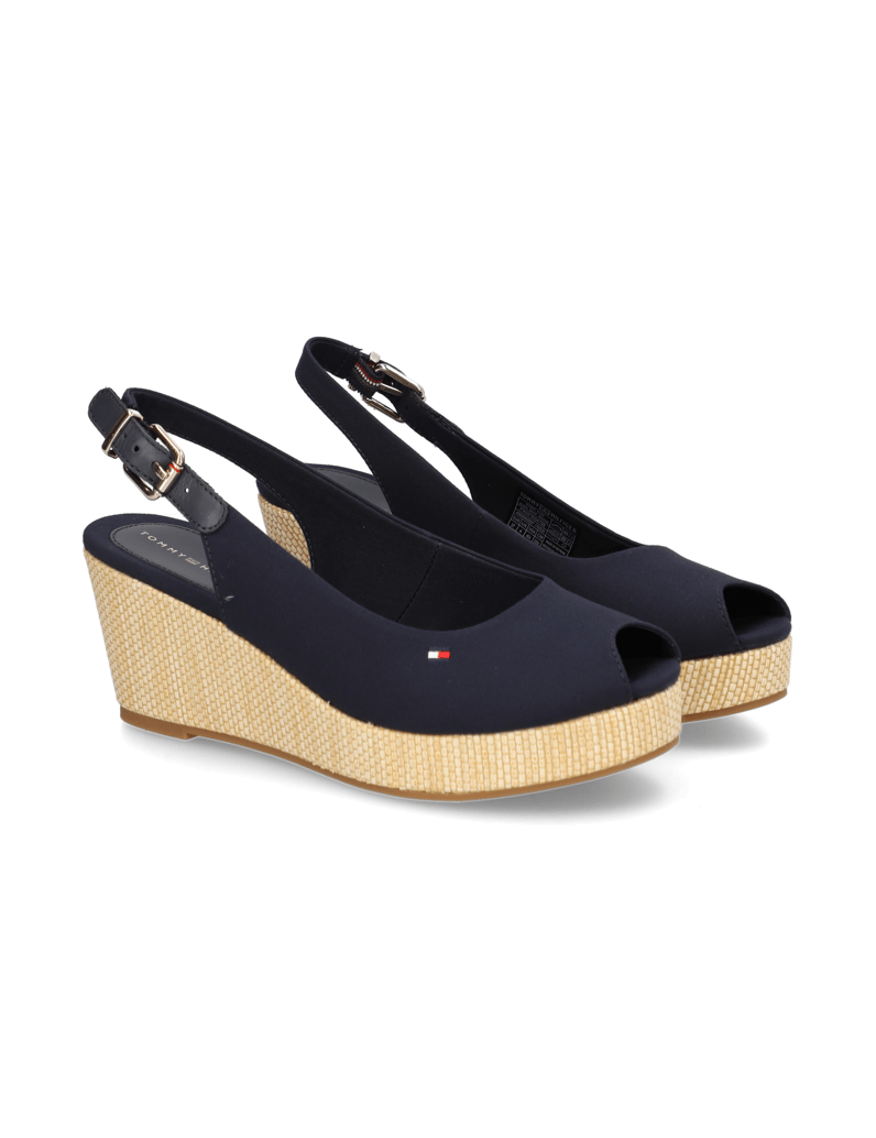 Tommy-Hilfiger-ICONIC-ELBA-SLING-BACK-WEDGE-černá