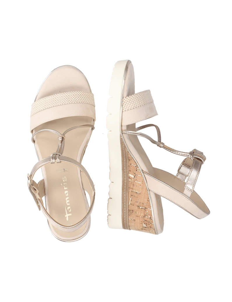 TAMARIS-Keilsandale-schwarz