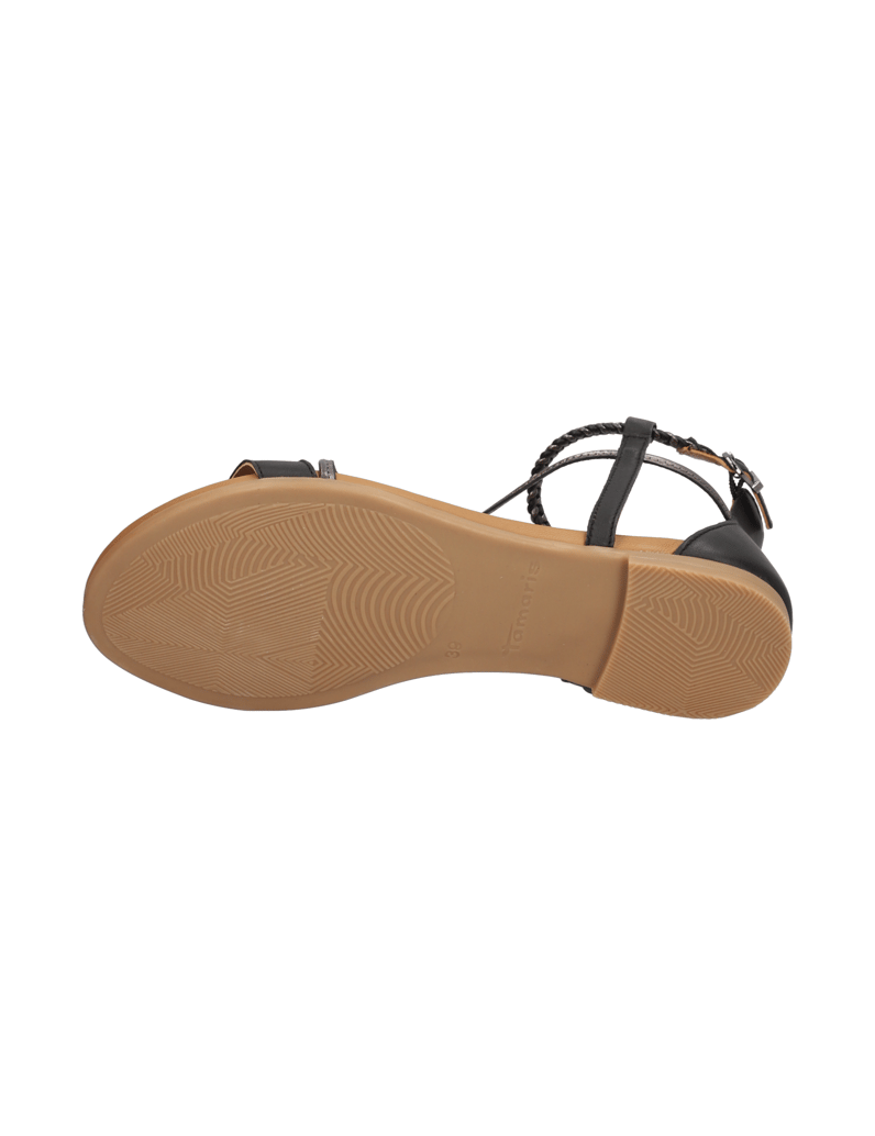 TAMARIS-Glattleder-Sandale-černá