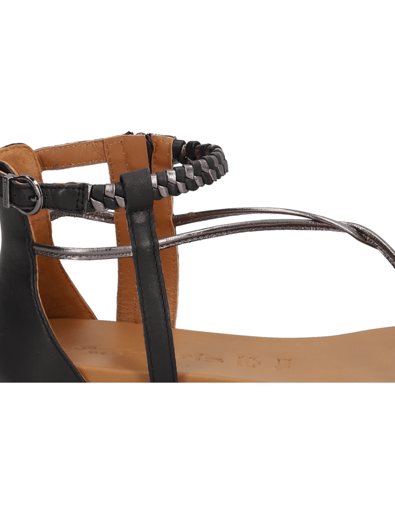 TAMARIS-Glattleder-Sandale-černá