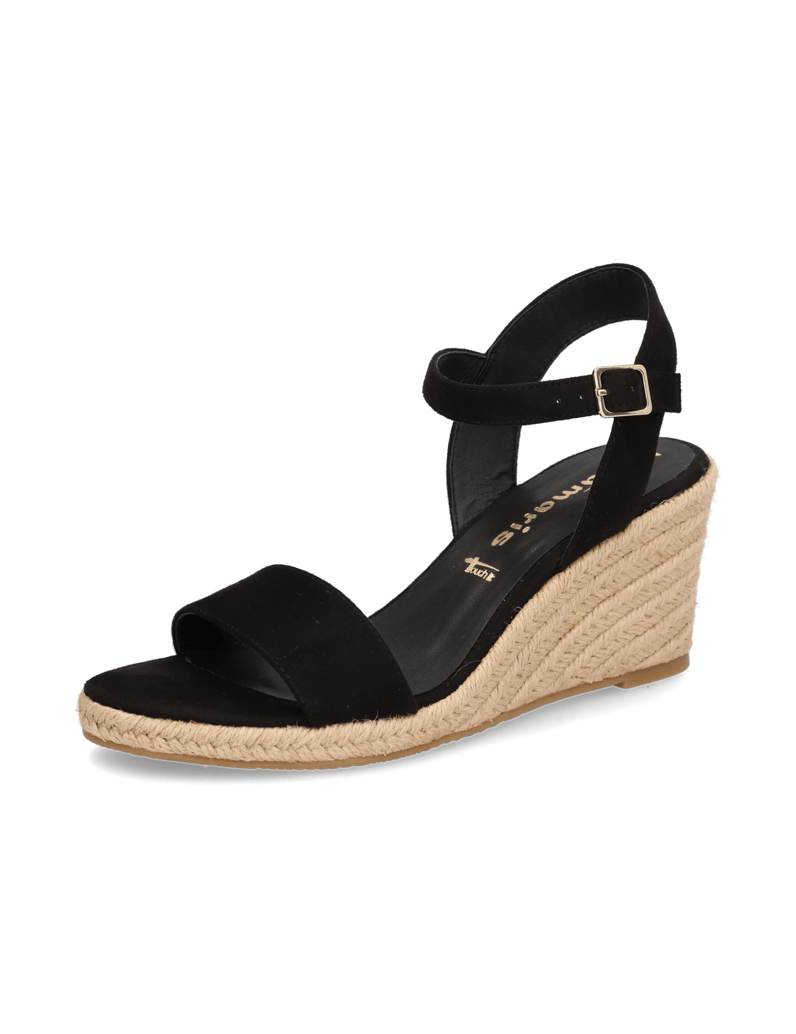 TAMARIS-Keilsandale-schwarz