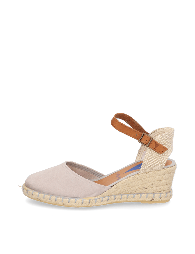 Verbenas-Veloursleder-Keilsandale-beige