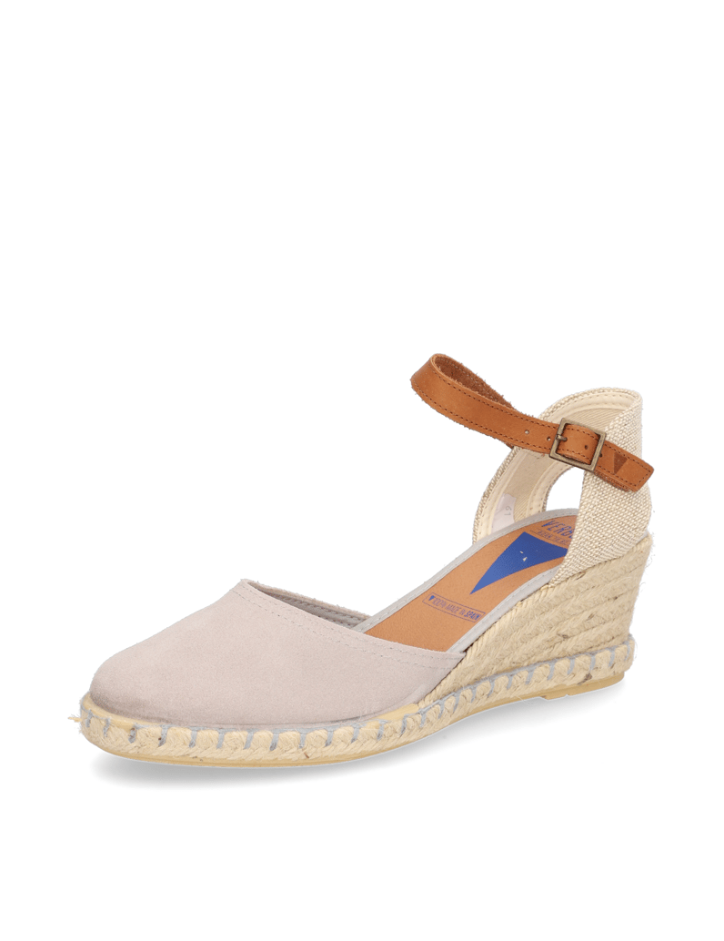 Verbenas-Veloursleder-Keilsandale-beige