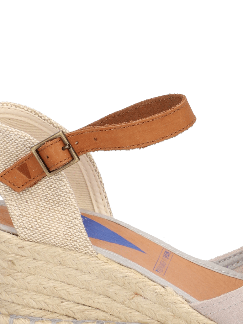 Verbenas-Veloursleder-Keilsandale-beige