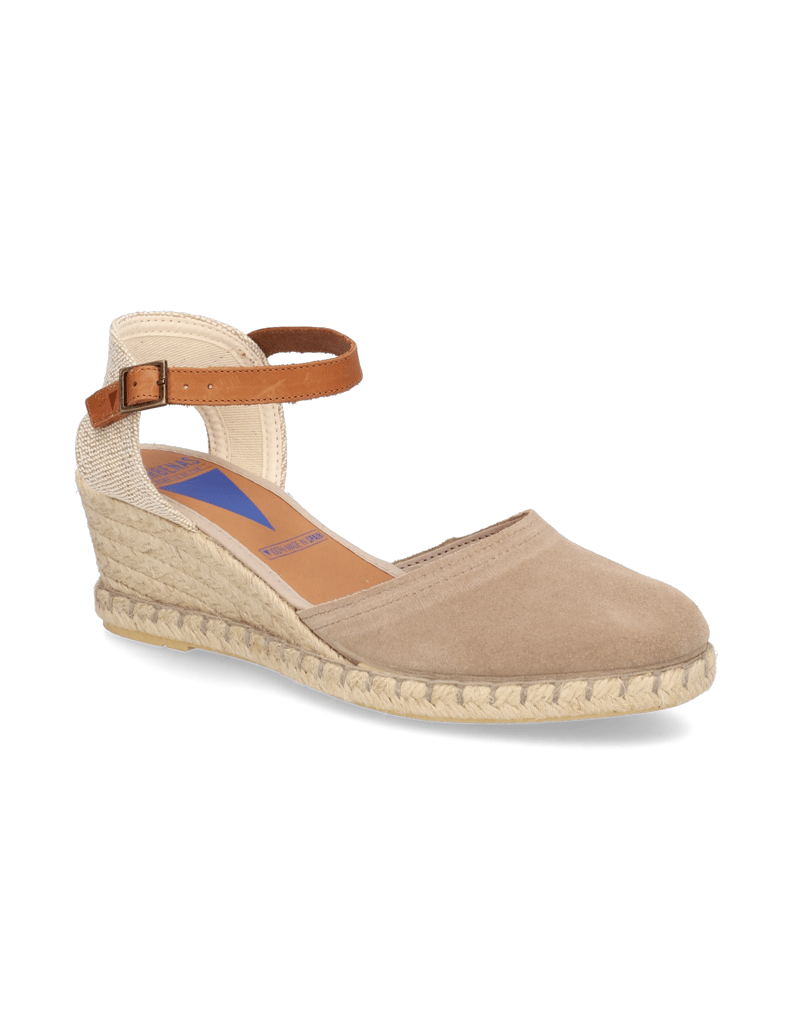 Verbenas-Veloursleder-Keilsandale-beige