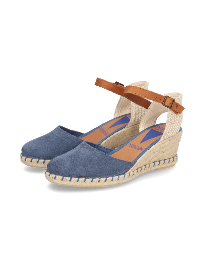 Verbenas-Veloursleder-Keilsandale-beige