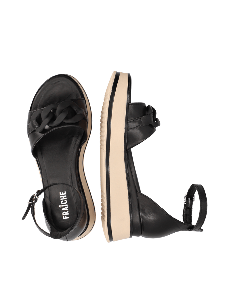 Fraiche-Glattleder-Sandale