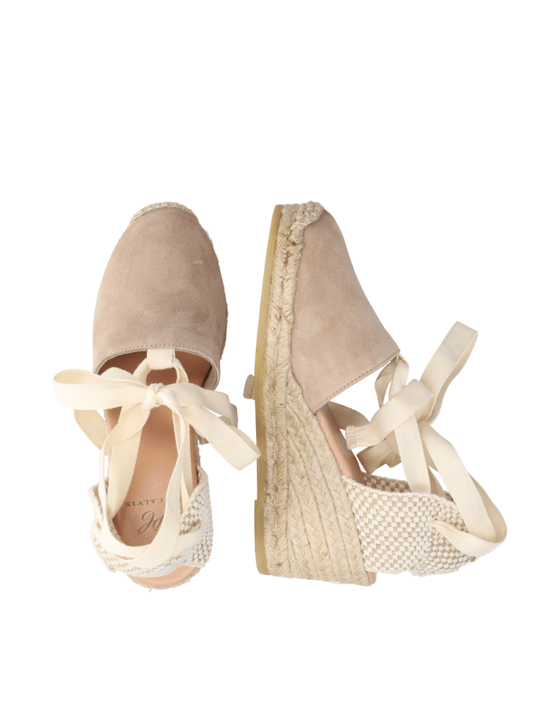 Pat-Calvin-Veloursleder-Keilsandale