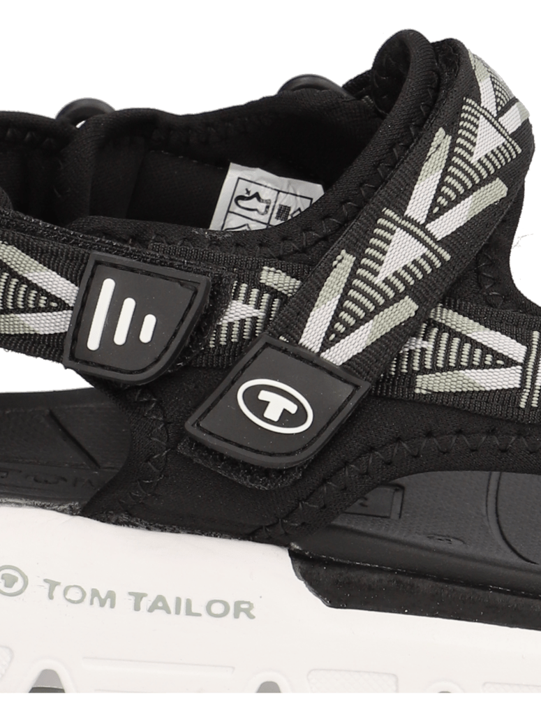 Tom-Tailor-Textil-Sandale-černá