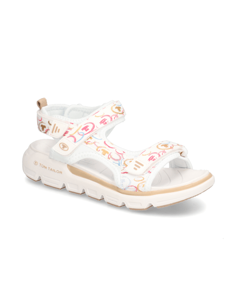 

Textil Sandale, Biela