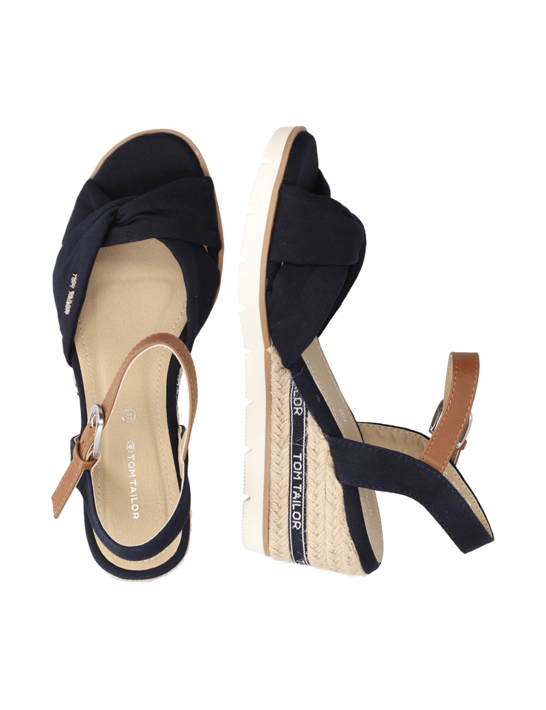 Tom-Tailor-Textil-Keilsandale-blau