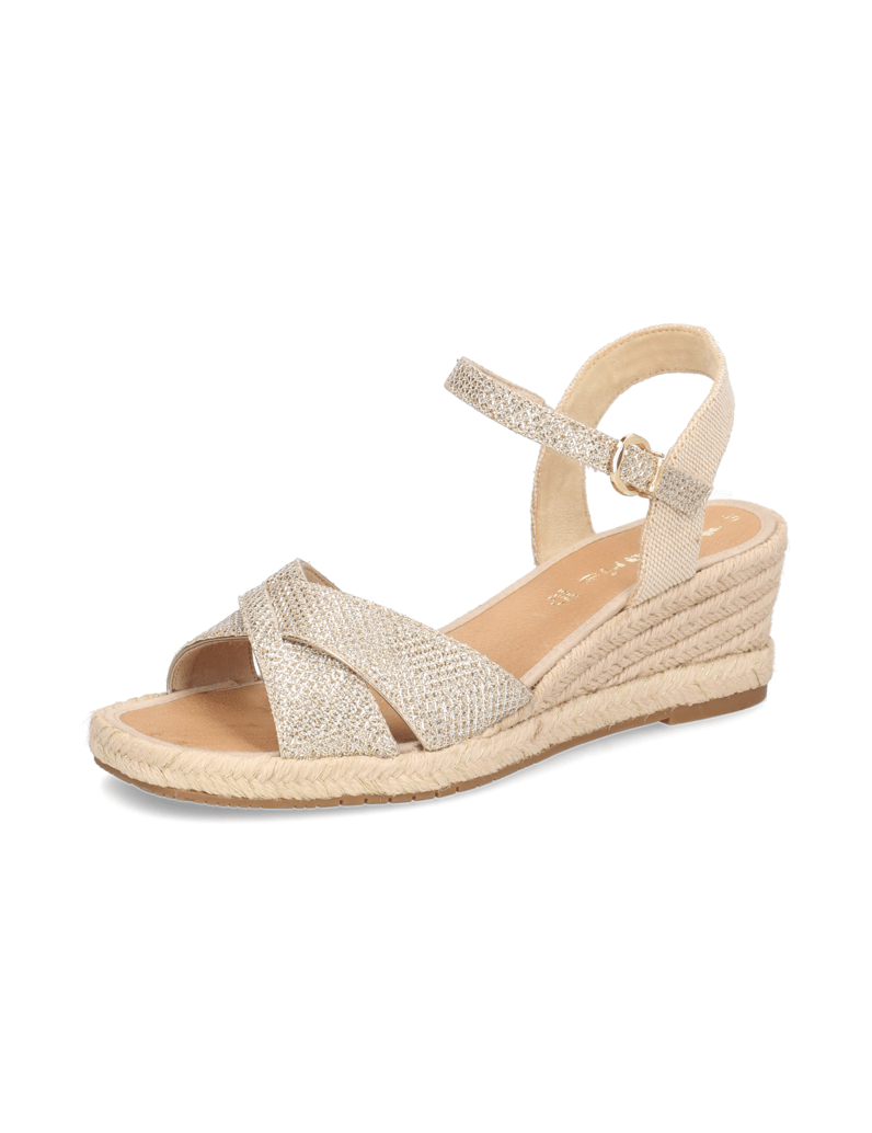 TAMARIS-Keilsandale-gold