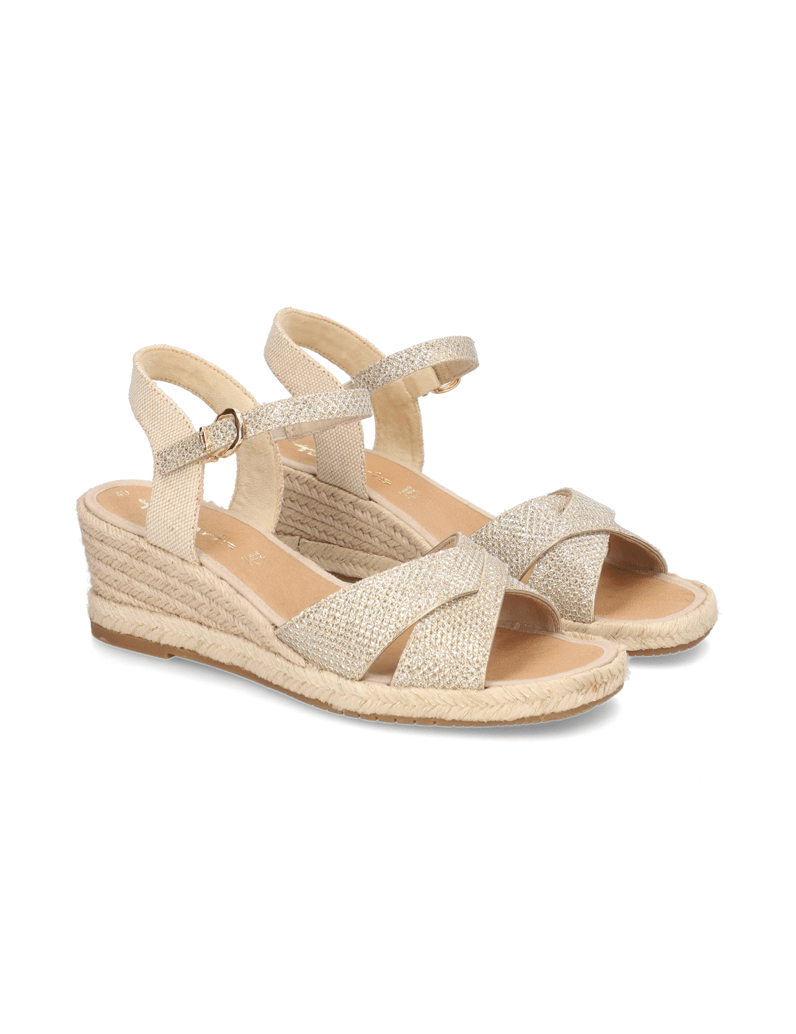 TAMARIS-Keilsandale-gold