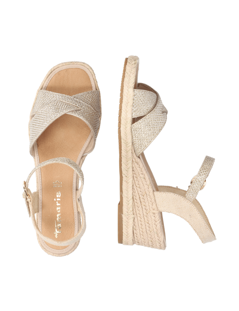 TAMARIS-Keilsandale-gold