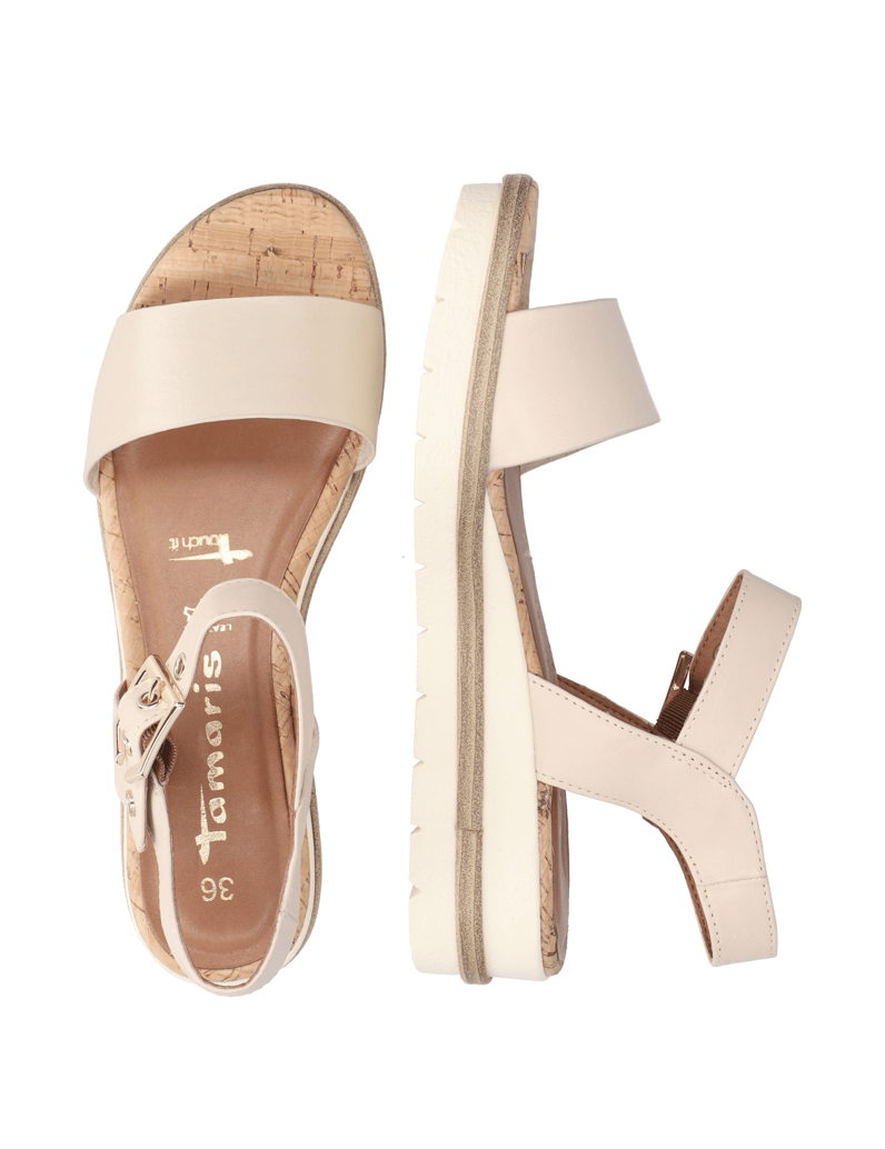 TAMARIS-Glattleder-Sandale-bílá