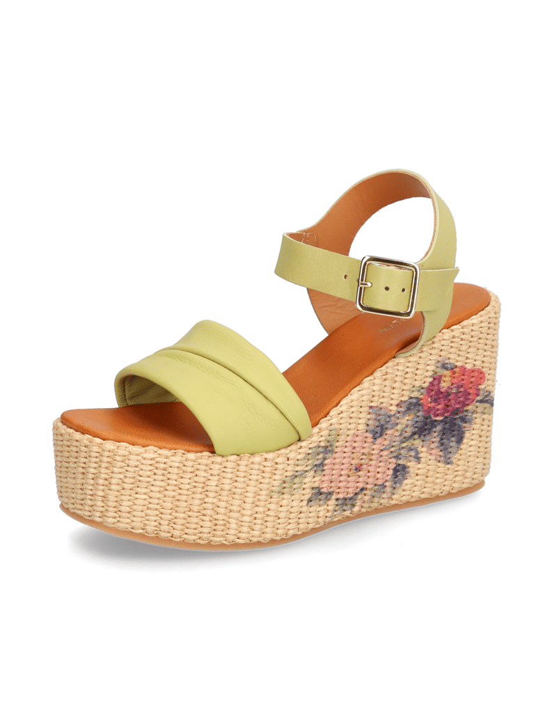 Pat-Calvin-sandály-na-klínku-zelená