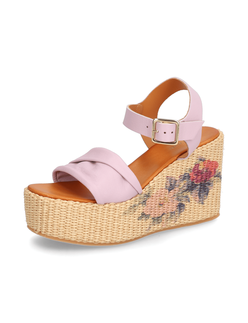 Pat-Calvin-Sandále-na-klinovom-podpätku-zelená