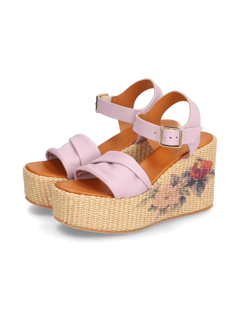 Pat-Calvin-Sandále-na-klinovom-podpätku-zelená