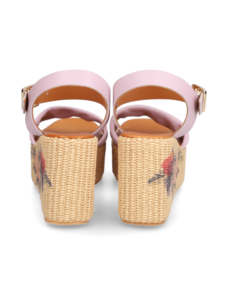 Pat-Calvin-Sandále-na-klinovom-podpätku-zelená