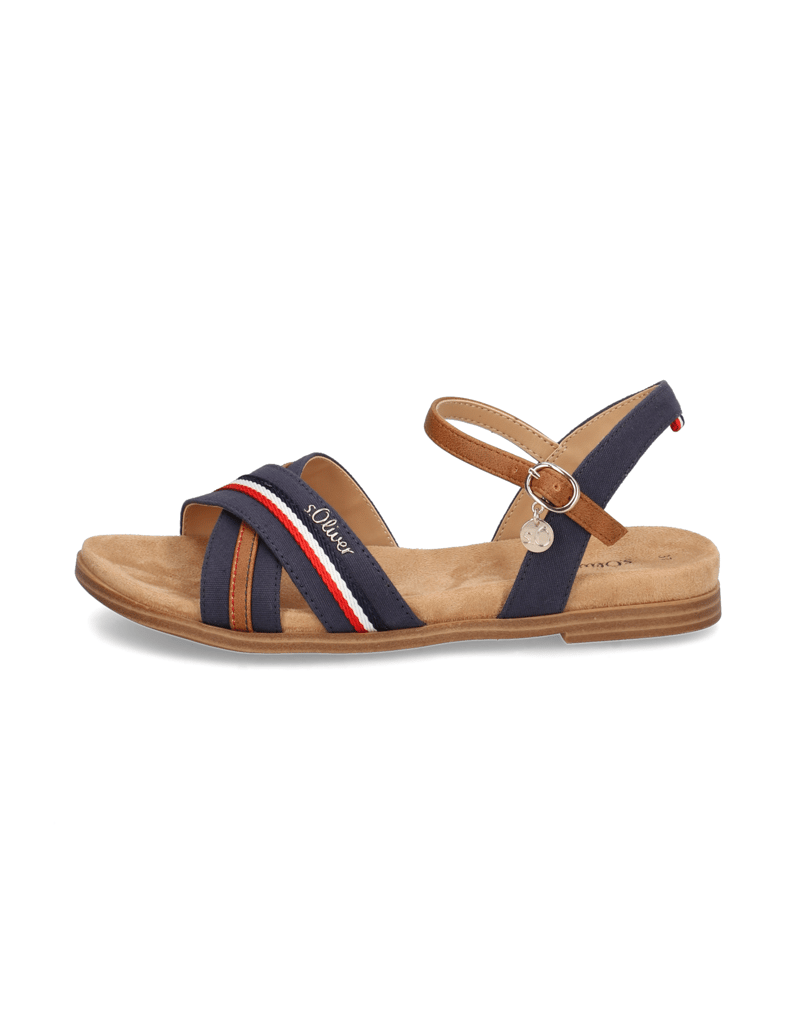 S.Oliver-textil-sandály-modrá